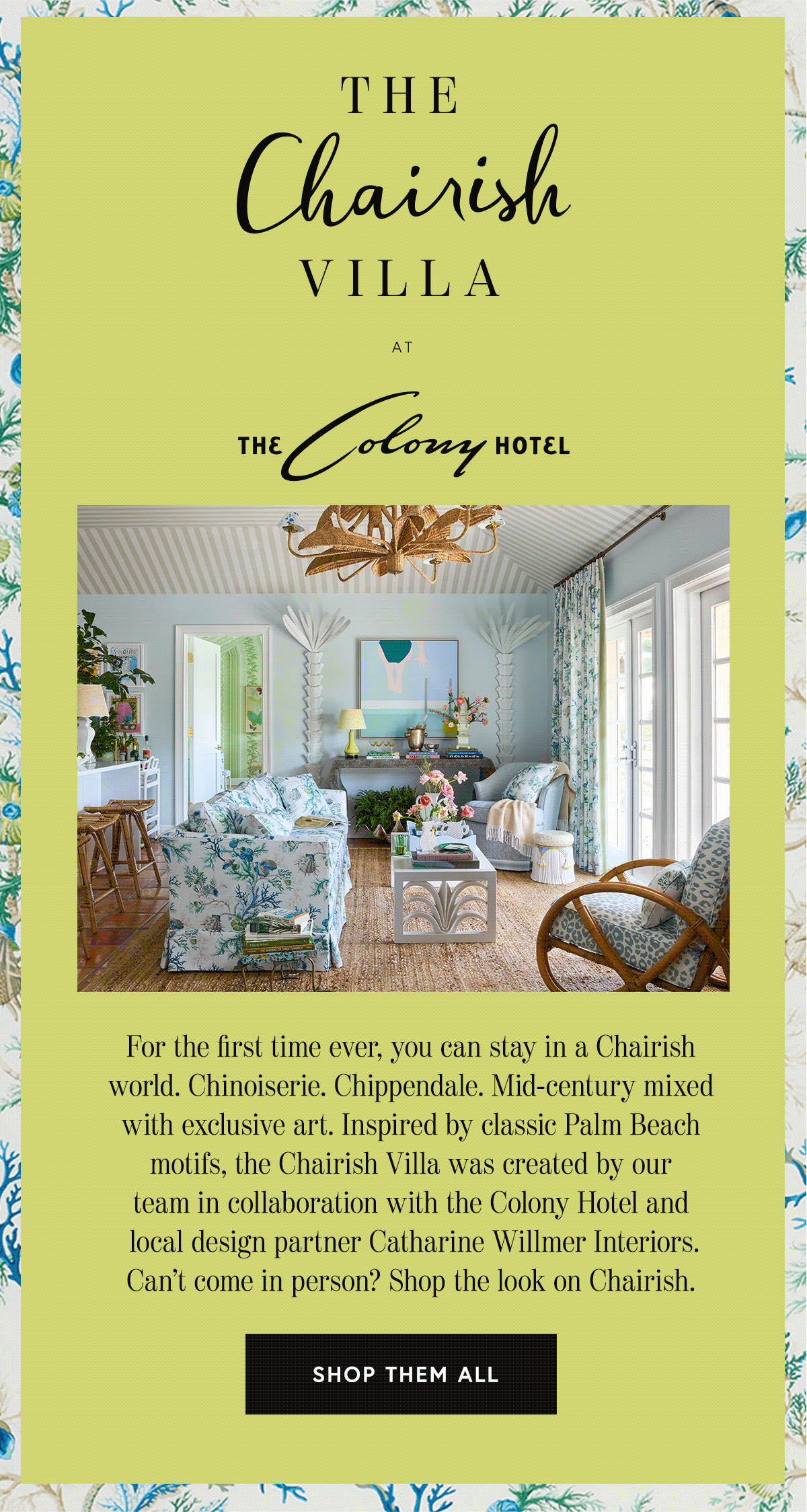 Step Inside the Chairish Villa at Palm Beach's Colony Hotel – Frederic  Magazine